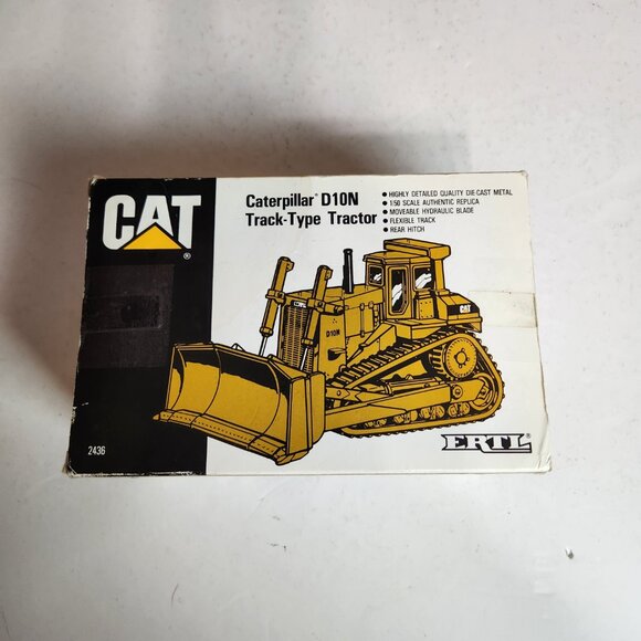 ERTL 2436 CAT D10N Tracked Bulldozer 1:50 Scale Diecast Model In Package - Picture 4 of 9
